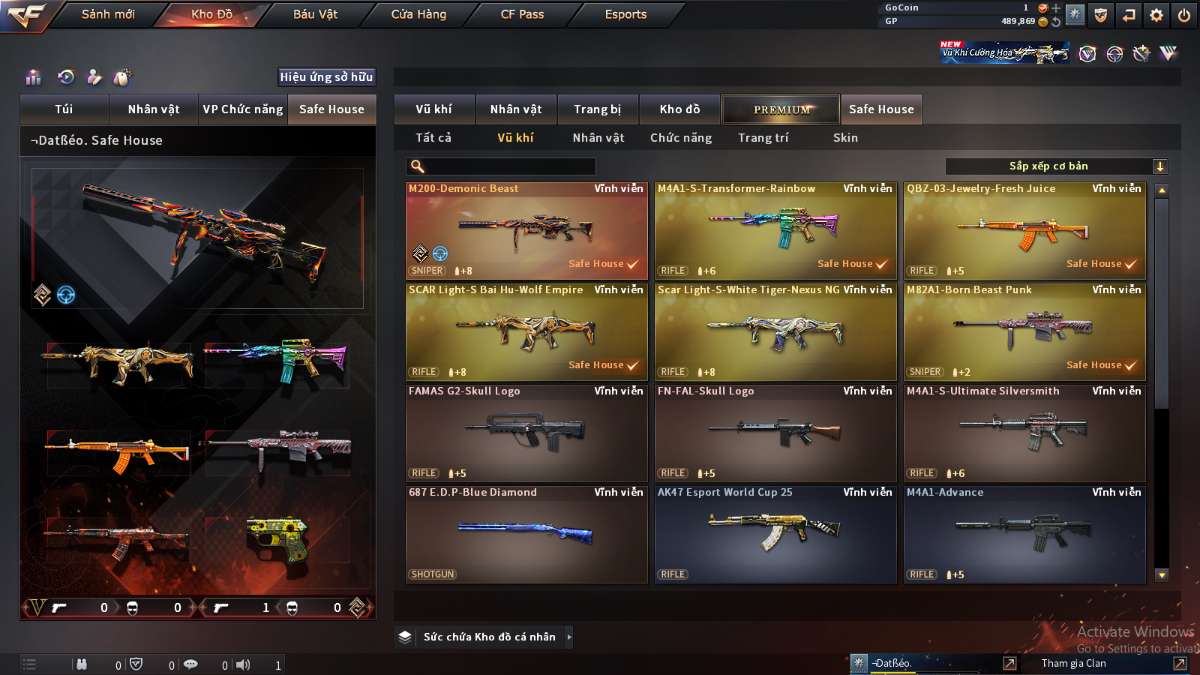 shop acc cf uy tin gia re